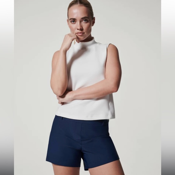 New! Spanx Sunshine Shorts 4” Navy - Picture 3 of 8